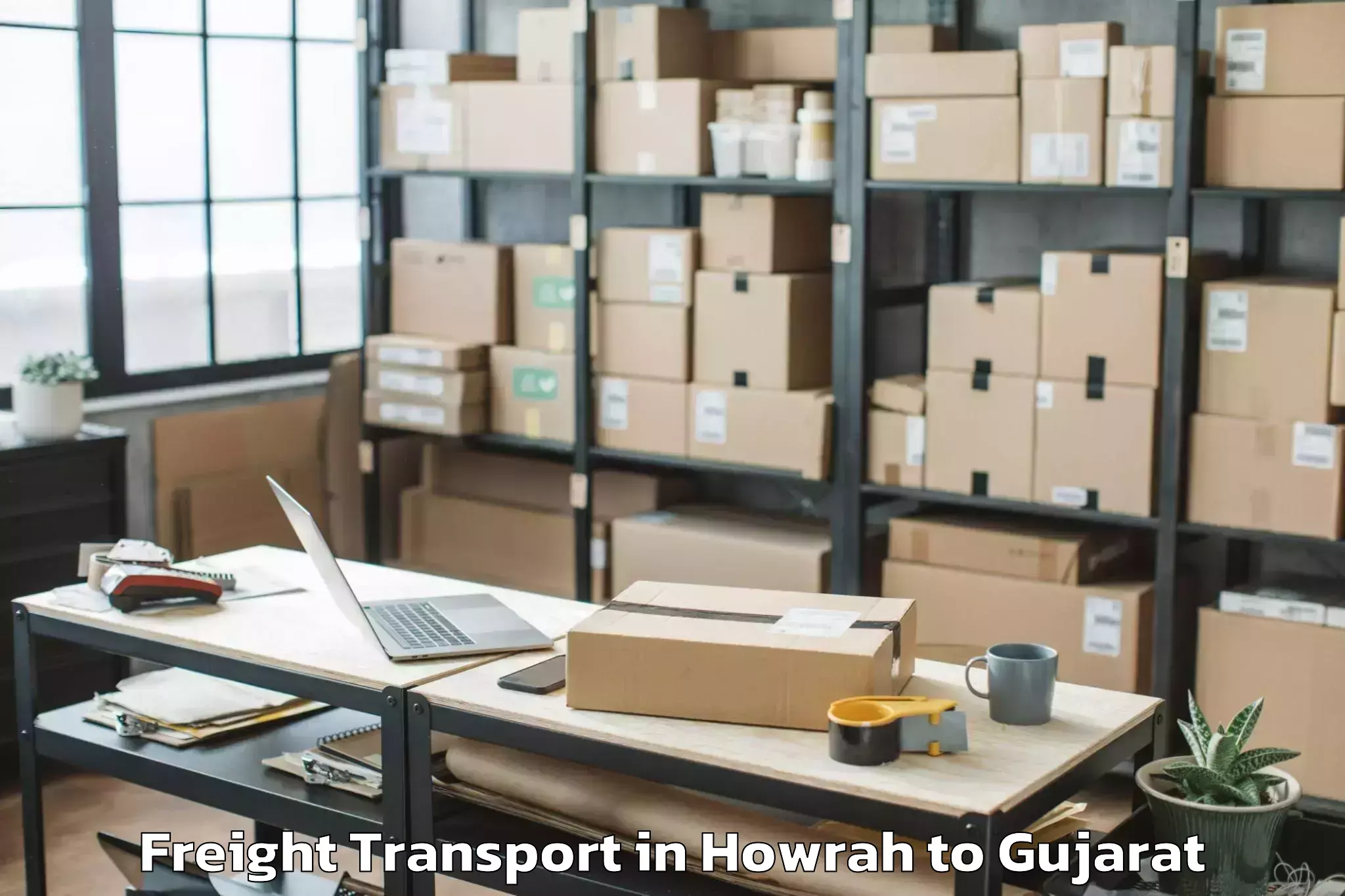 Top Howrah to Dhrol Freight Transport Available